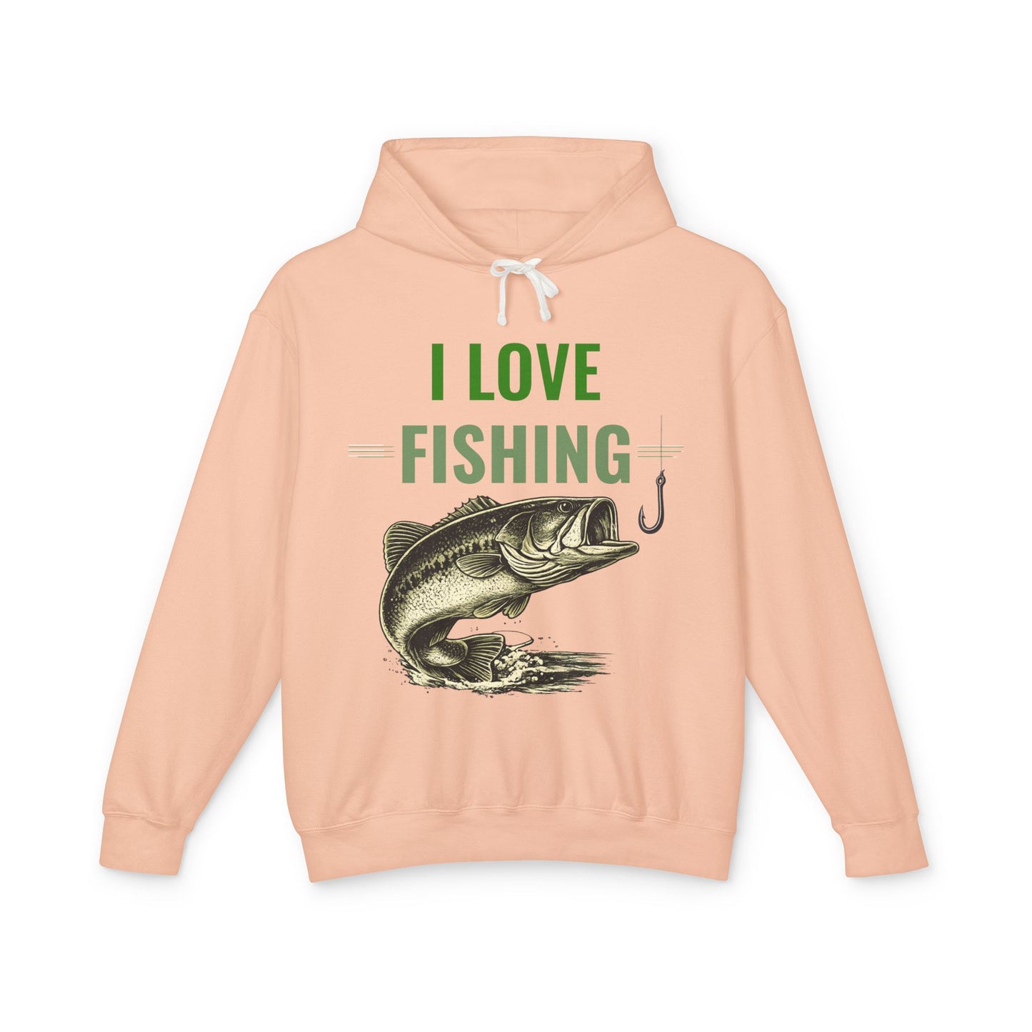I LOVE FISHING Hoodie | Vintage Largemouth Bass Sweatshirt | Fisherman Gift | Lake Life Pullover