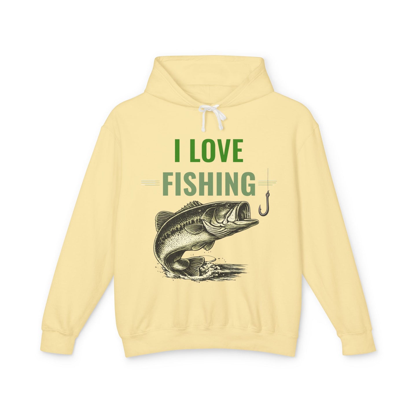I LOVE FISHING Hoodie | Vintage Largemouth Bass Sweatshirt | Fisherman Gift | Lake Life Pullover