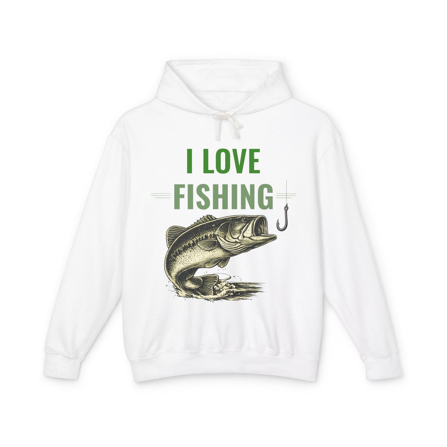 I LOVE FISHING Hoodie | Vintage Largemouth Bass Sweatshirt | Fisherman Gift | Lake Life Pullover