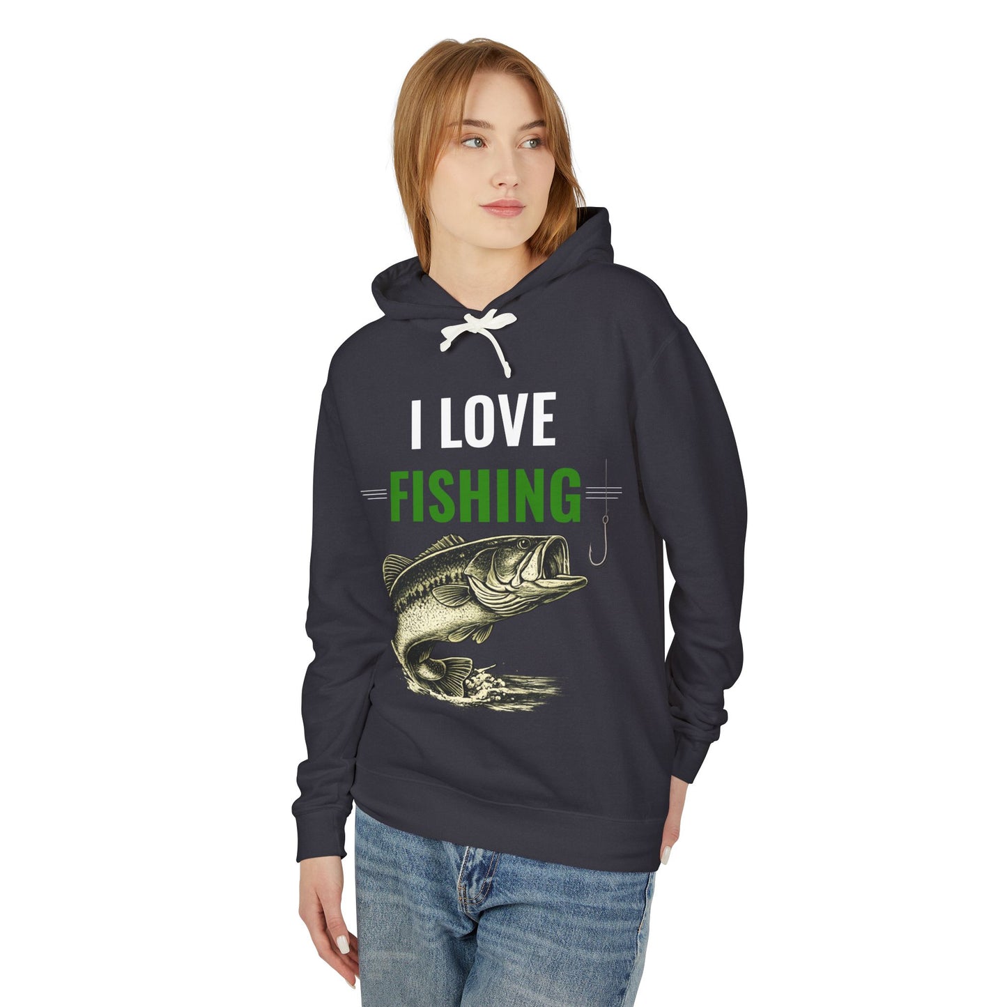 I LOVE FISHING – BEST LIFE Fishing Hoodie | Vintage Largemouth Bass Sweatshirt | Fisherman Gift | Lake Life Pullover