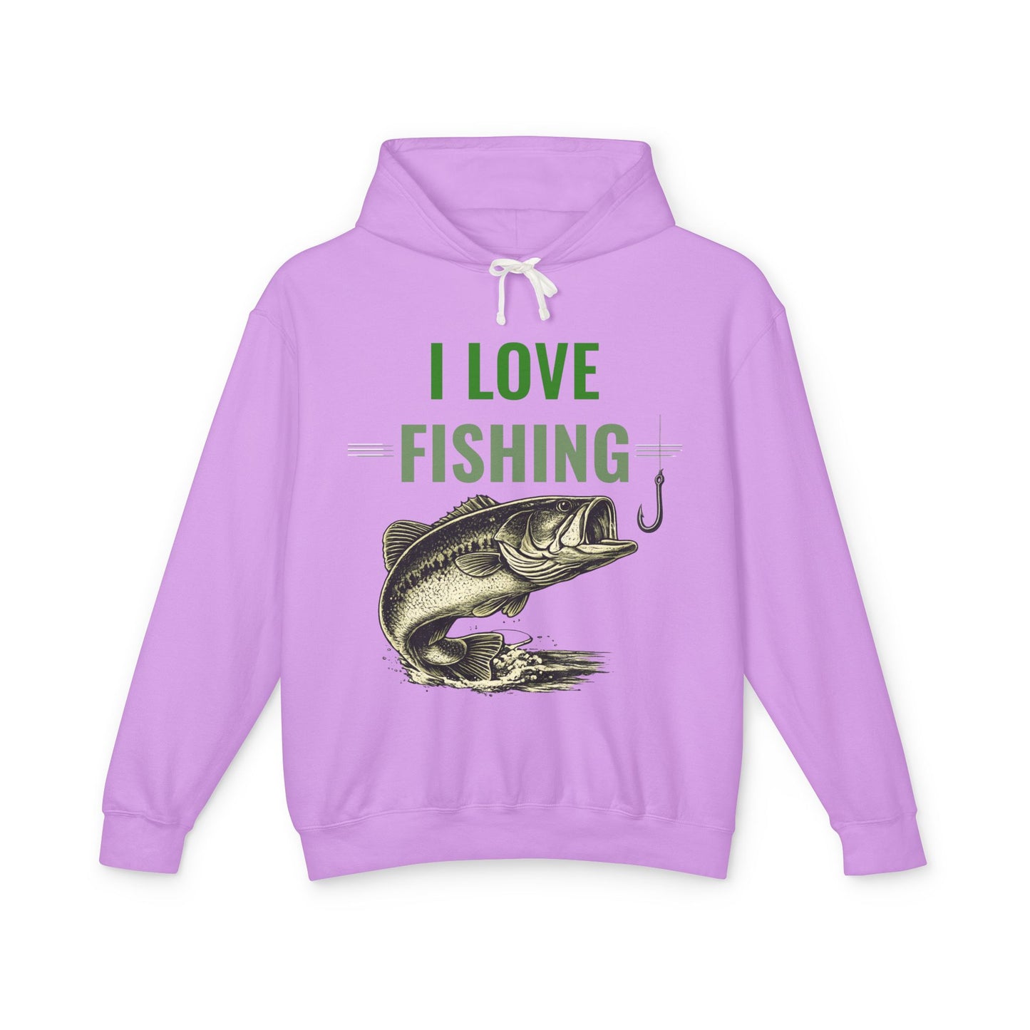 I LOVE FISHING Hoodie | Vintage Largemouth Bass Sweatshirt | Fisherman Gift | Lake Life Pullover