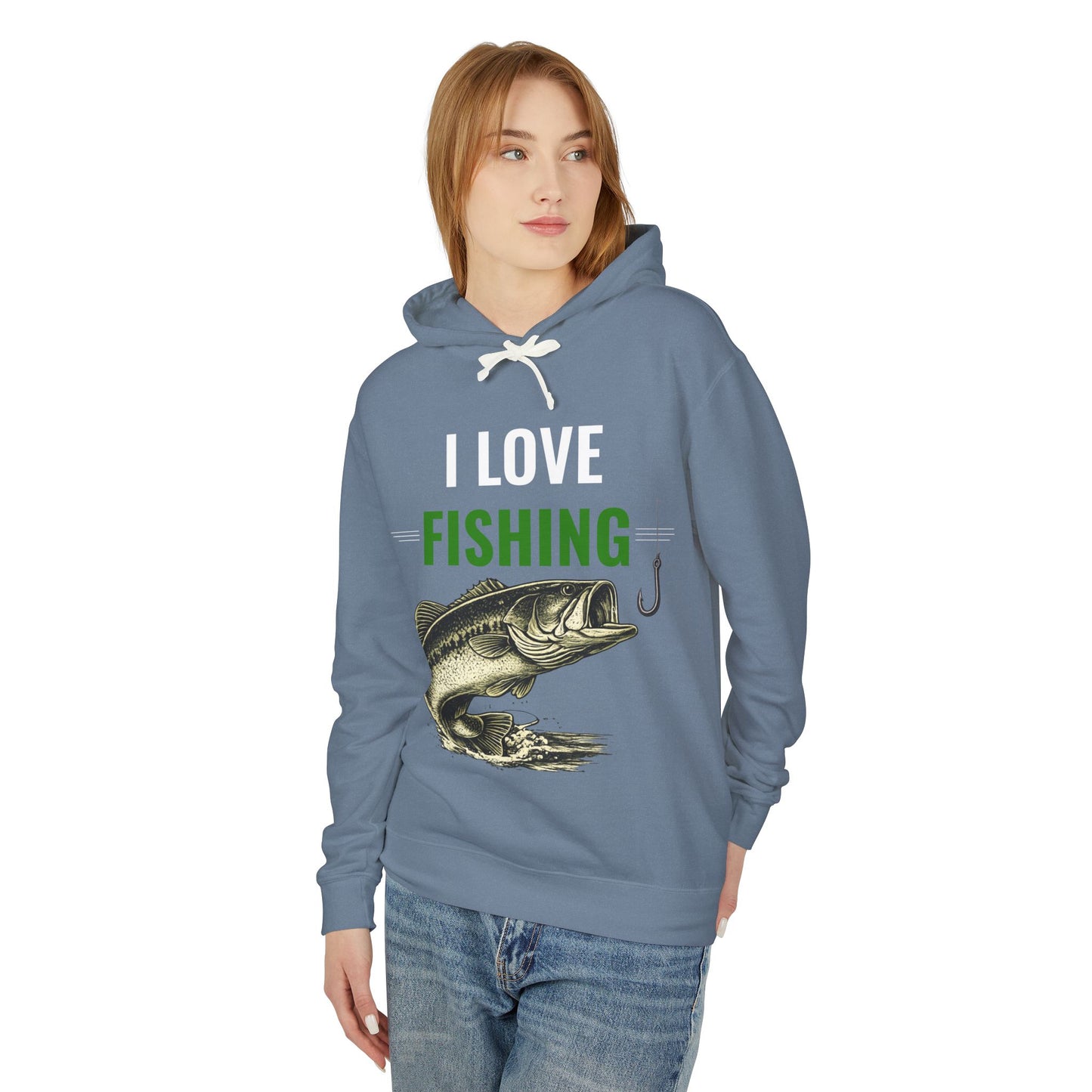 I LOVE FISHING – BEST LIFE Fishing Hoodie | Vintage Largemouth Bass Sweatshirt | Fisherman Gift | Lake Life Pullover