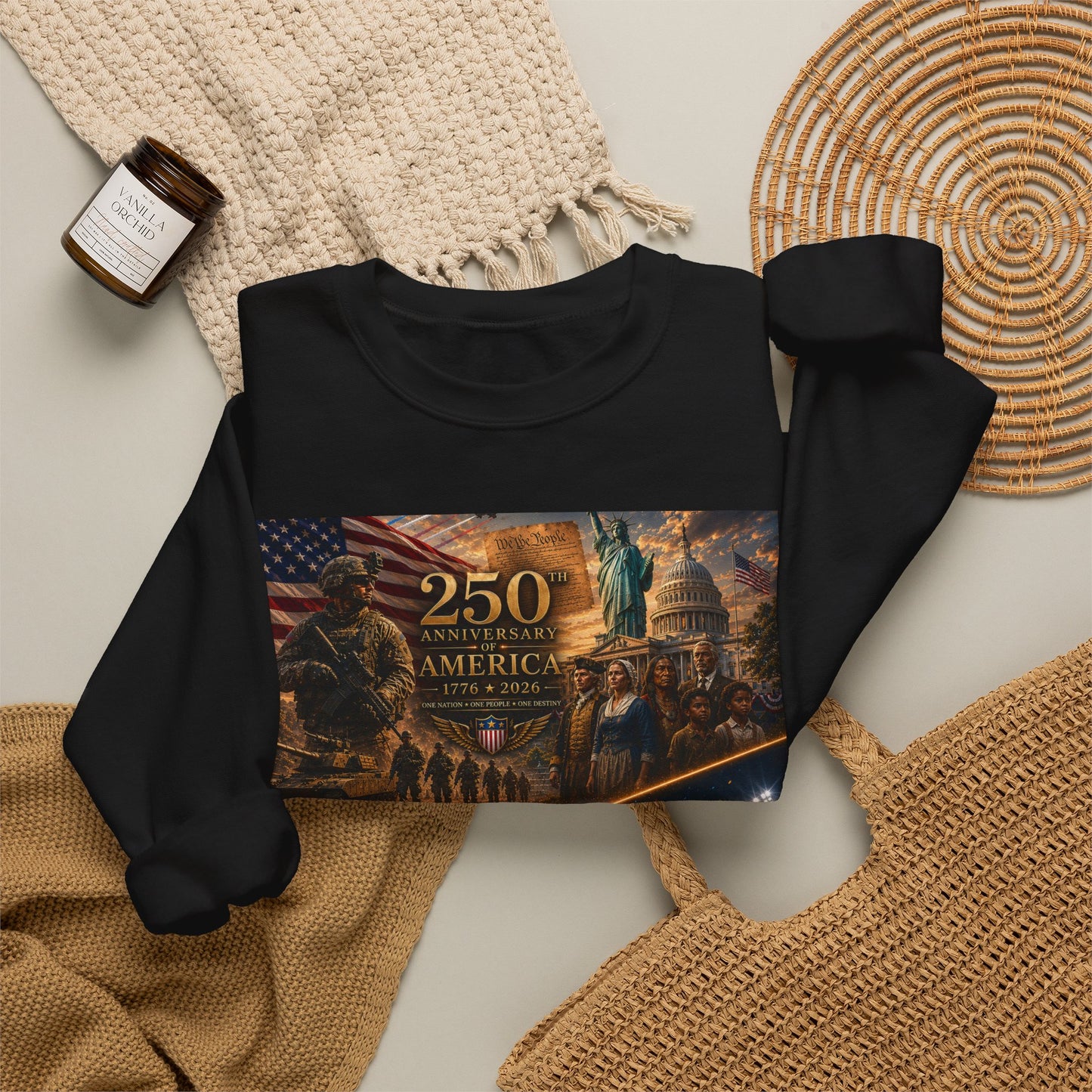 America 250th Anniversary Sweatshirt Unisex, USA World Cup 2026 Crewneck, Patriotic Veteran Owned Gift, 4th of July Pullover