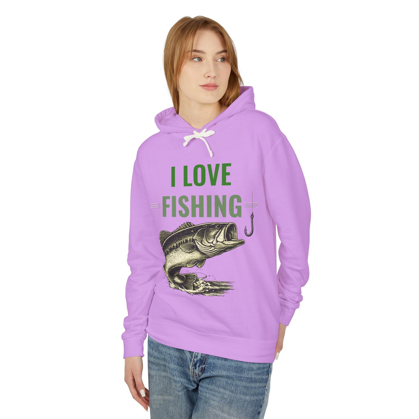 I LOVE FISHING Hoodie | Vintage Largemouth Bass Sweatshirt | Fisherman Gift | Lake Life Pullover
