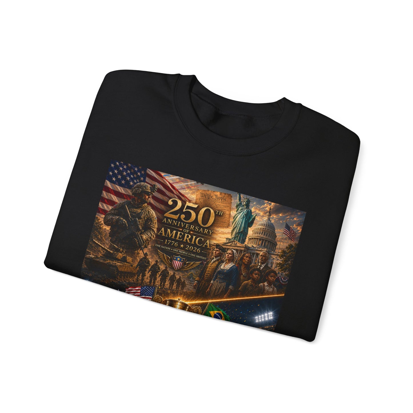 America 250th Anniversary Sweatshirt Unisex, USA World Cup 2026 Crewneck, Patriotic Veteran Owned Gift, 4th of July Pullover