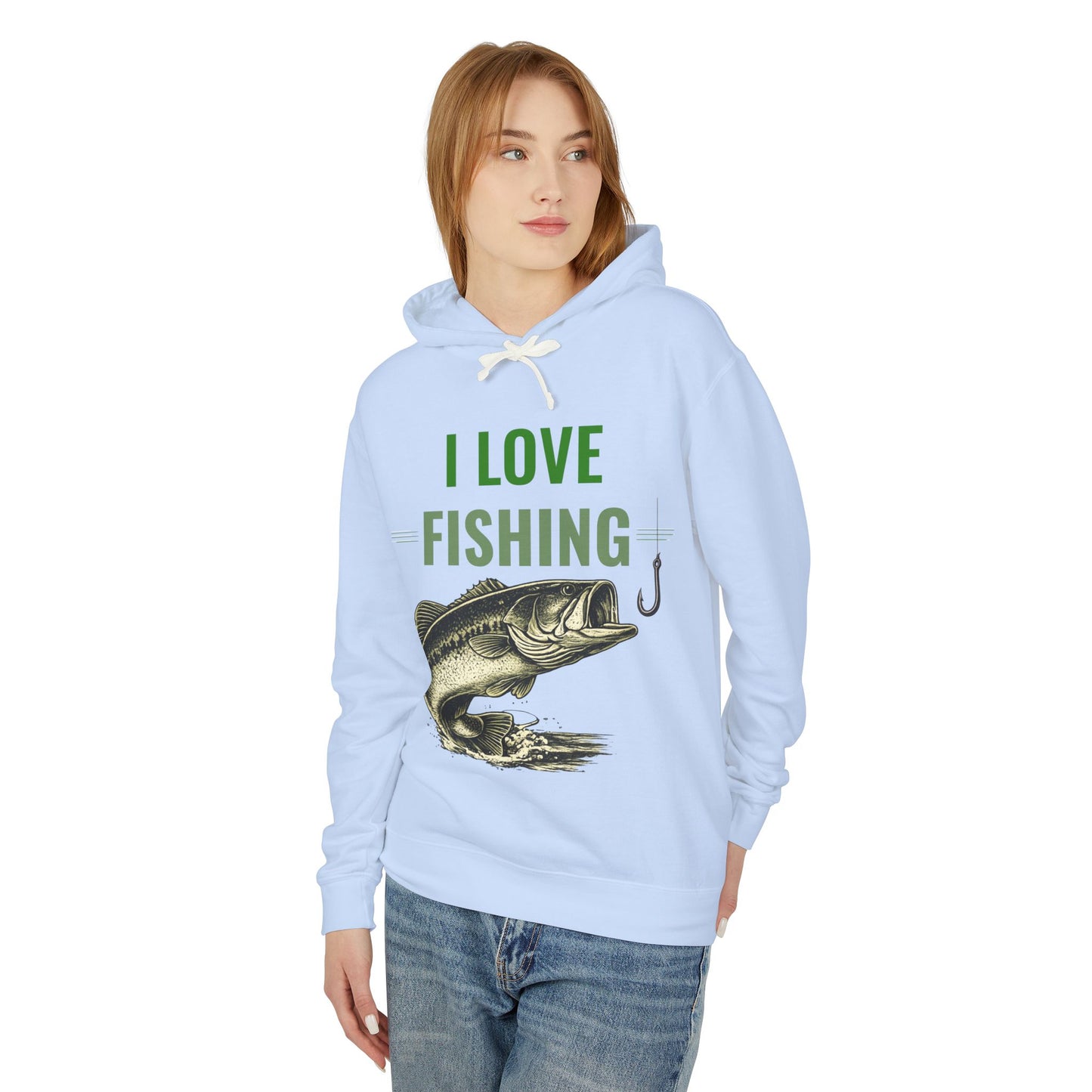 I LOVE FISHING Hoodie | Vintage Largemouth Bass Sweatshirt | Fisherman Gift | Lake Life Pullover