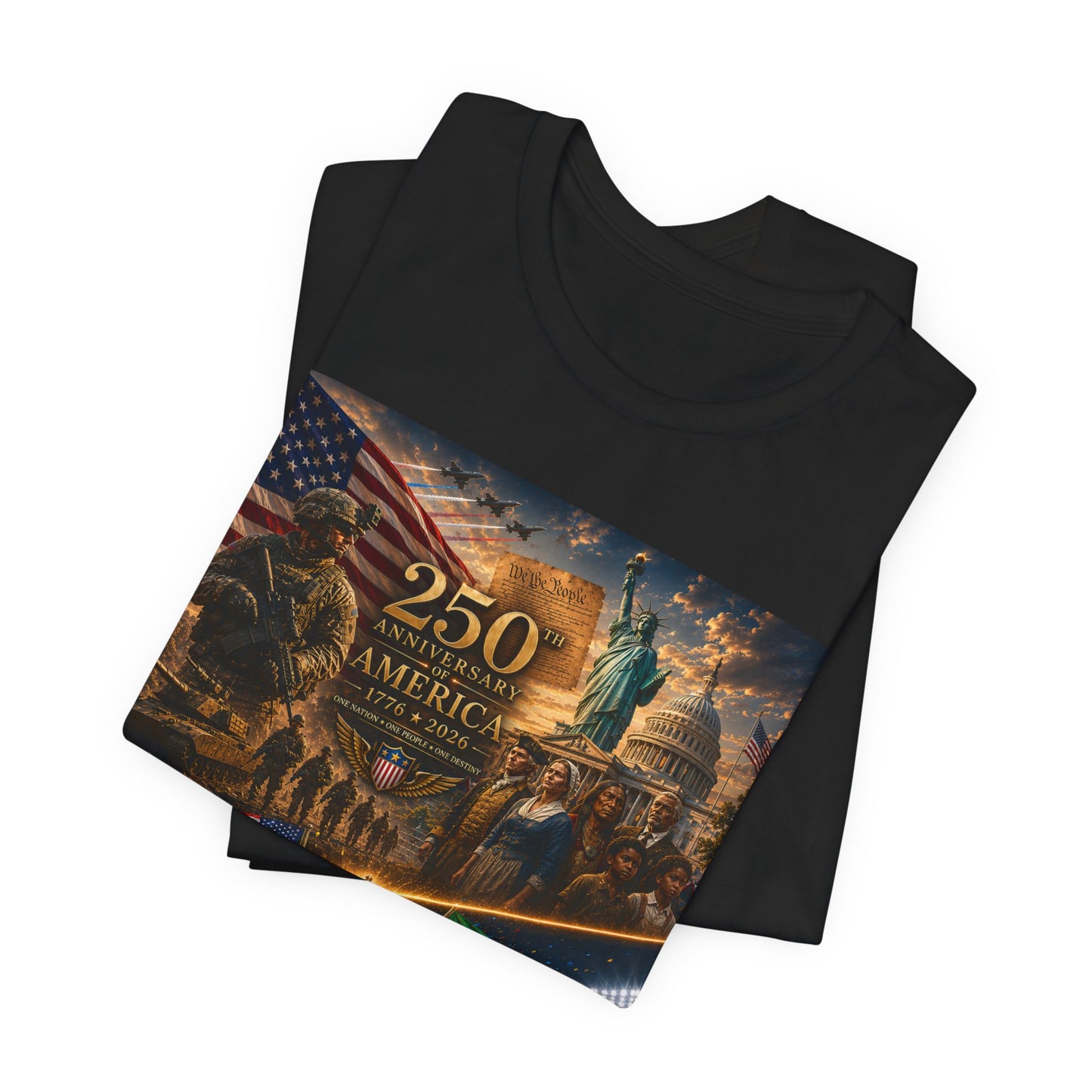 America 250th Anniversary Shirt Unisex, USA World Cup 2026 Tee, Patriotic Veteran Owned Gift, 4th of July Americana T-Shirt