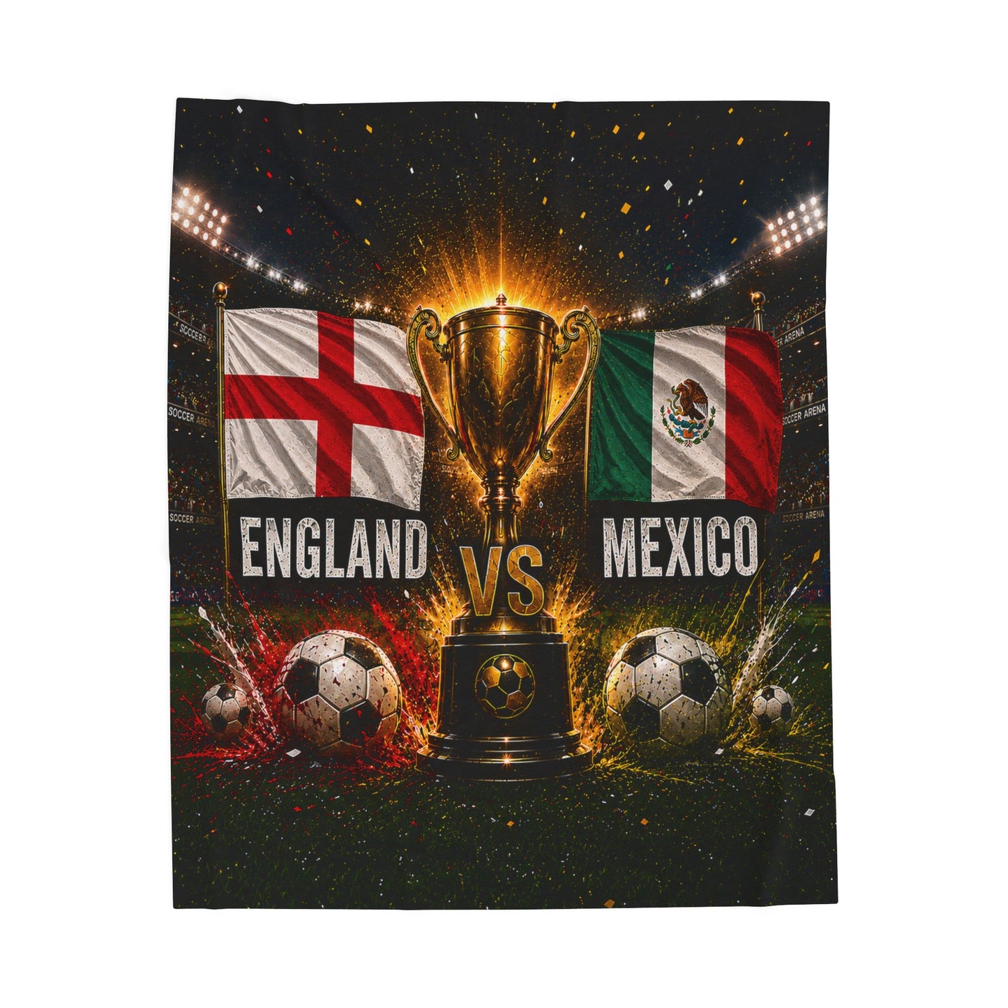 England vs Mexico World Cup 2026 Upset Blanket, 10 Men One Legacy Soccer Throw, Historic Underdog Victory Fan Gift, Commemorative Sports Blanket
