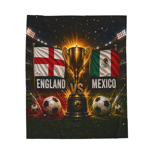 England vs Mexico World Cup 2026 Upset Blanket, 10 Men One Legacy Soccer Throw, Historic Underdog Victory Fan Gift, Commemorative Sports Blanket