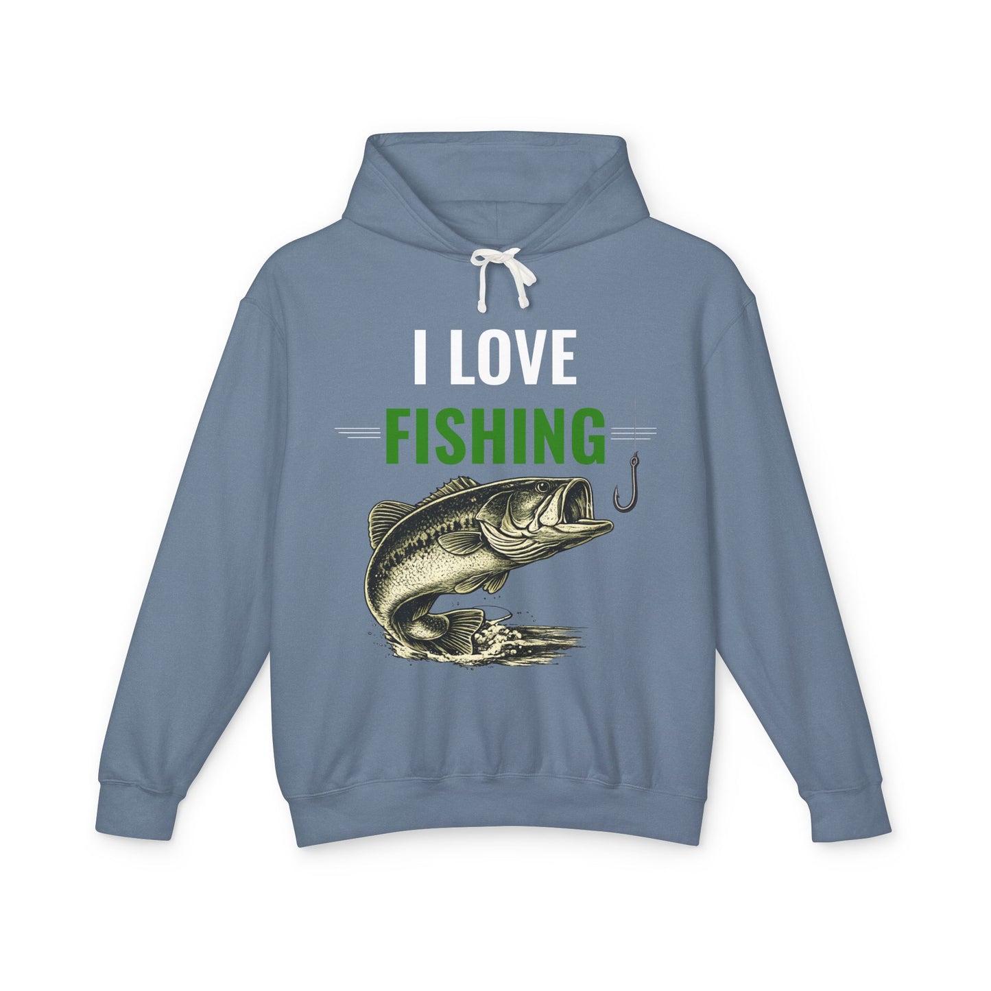 I LOVE FISHING – BEST LIFE Fishing Hoodie | Vintage Largemouth Bass Sweatshirt | Fisherman Gift | Lake Life Pullover