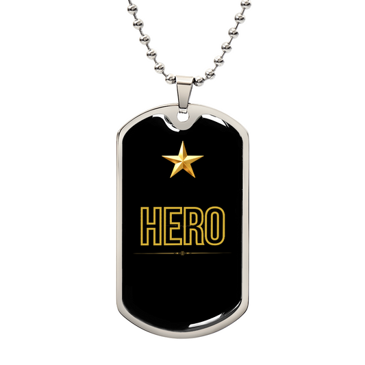 The Silent Hero — Dog Tag Necklace for Dad