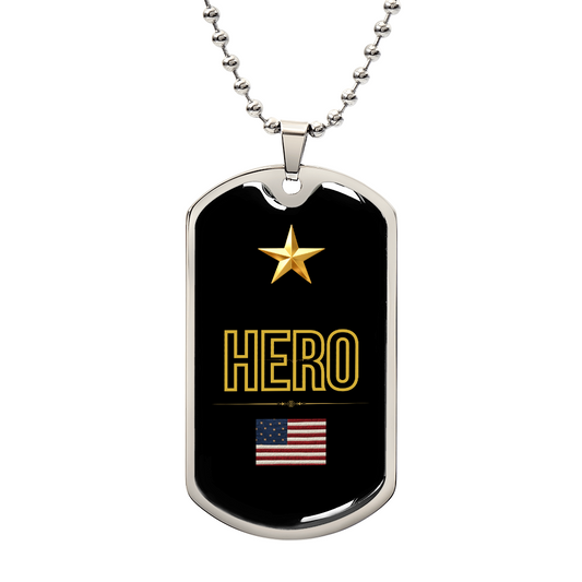The Patriot Hero — Dog Tag Necklace for Dad