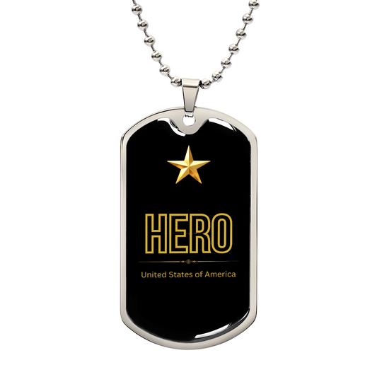 The American Hero — Dog Tag Necklace for Dad