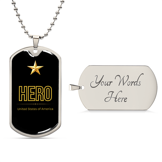 The American Hero — Dog Tag Necklace for Dad