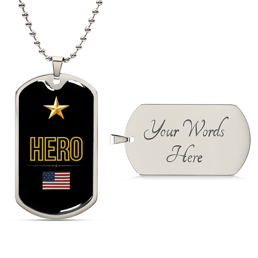 The Patriot Hero — Dog Tag Necklace for Dad